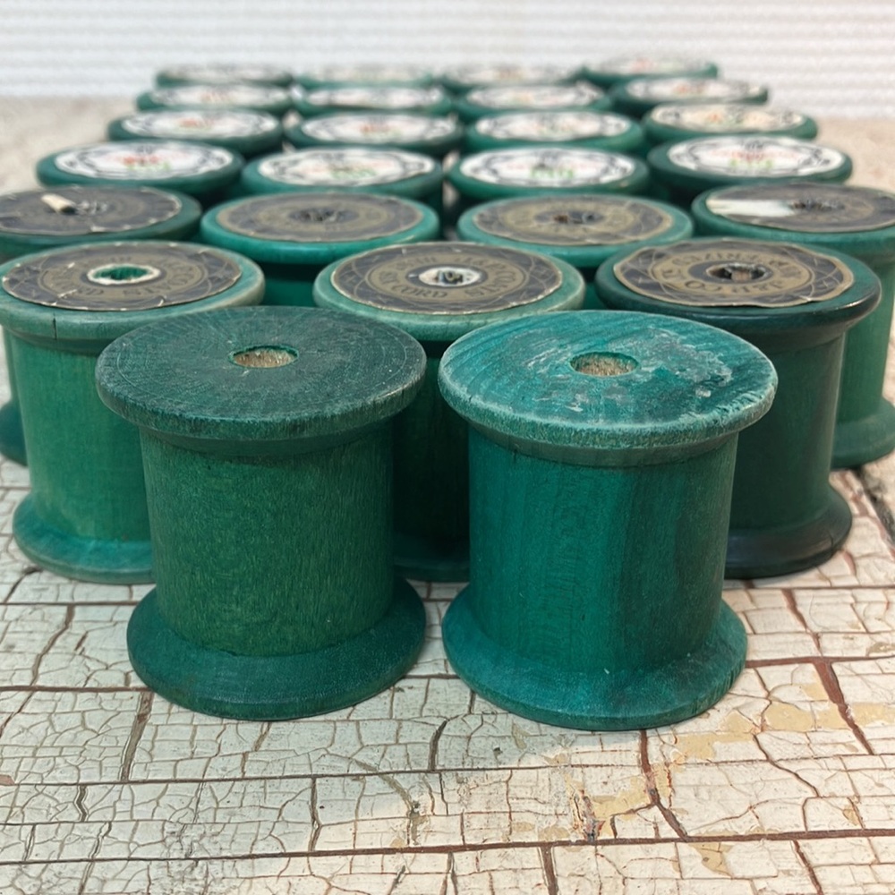 JP wooden thread spools